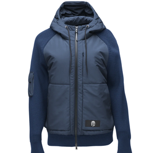 Sweat à capuche léger pour homme, fermeture éclair, veste en tricot hybride, manches longues, athlétique, décontracté, streetwear - Product Image 1