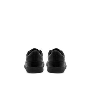 For Margot Laceless <b>Sneakers</b> Lightweight Casual Walking Shoes <b>Black</b> Genuine Leather Upper Rubber Outsole - Product Image 3