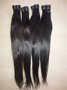 Extensions de cheveux 100% cheveux humains vierges Remy indiens de haute qualité, type tissage, double trame, toutes les couleurs disponibles - Product Image 4