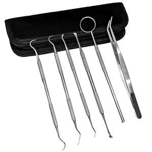 Kit de Herramientas de Higiene Dental de Acero Inoxidable, 5 Piezas, Removedor de Cálculos, Instrumentos Dentales para el Cuidado de los Dientes de SurgiRight - Product Image 1