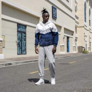 100% coton hommes hiver pull à capuche grande taille thermique surdimensionné V forme polaire sweat - Product Image 2