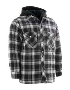 Poids lourd épais chaud flanelle à capuche chemise veste hommes Plaid à manches longues à capuche mode décontracté surdimensionné Streetwear vêtements d'extérieur - Product Image 3