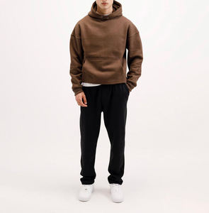 Sweat à capuche vintage pour homme en coton épais 100 % brodé et sérigraphié avec poche et design respirant – Collection Hiver - Product Image 5