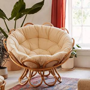 Fauteuil Papasan en rotin bohème fabriqué au Vietnam, chaise de loisirs d'extérieur pour salon, chambre, hôtel, villa, mobilier de maison - Product Image 6