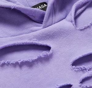 Sudadera con Capucha para Hombre, Personalizada con Logotipo, 100% Algodón, Invierno, Cierre de Cremallera, Hombros Caídos, Estilo Desgastado en las Mangas - Product Image 3