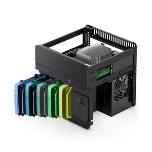 JONSBO N2 carcasa de aluminio NAS versión <span class=keywords><strong>ITX</strong></span> compatible con ranura de fuente de alimentación SFX Estructura de compartimento separado 5 + 1 ranura de disco duro - Product Image 3