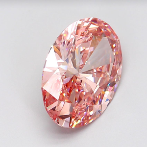 Piedra Suelta Ovalada de 8.27 CT, Color Rosa Intenso, Claridad VS1, CVD, para Joyería Fina y Anillos Personalizados - Product Image 2