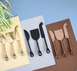 Top Selling Antique Design <b>Cheese</b> Knife <b>Set</b> Hand Forged Knotted Handle Stainless Steel Kitchen Home Use Wholesale Handicraft - Product Image 6