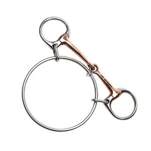 Bocado de Carreras Dexter Copper Mouth, Bocado Profesional de Acero Inoxidable para Caballos de Carreras, Boquilla de Cobre Lisa, Control Superior, Apto - Product Image 5