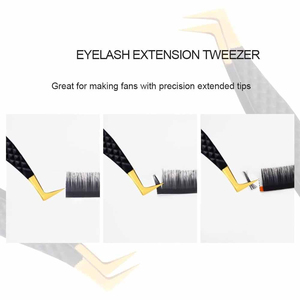 Professionnel Pointe Fine Anti-Magnétique En Acier Inoxydable 10mm Pointe Lisse Extension De Cils Pince À Épiler Outils De Salon De Beauté - Product Image 2