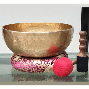 Cuenco Cantador Decorativo de Acero Inoxidable Pulido, Tradicional Tibetano, Hecho a Mano, para Meditación, Yoga, Sanación, Terapia de Sonido - Product Image 1