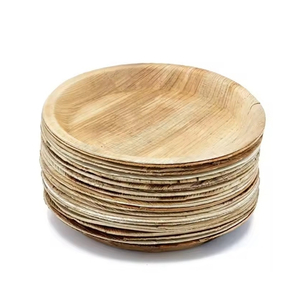 BEST SELLER Assiettes en feuilles de palmier pour les événements de restauration et les pique-niques en plein air Structure robuste pour la nourriture et un look esthétique pour le service. - Product Image 2