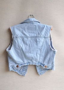 Chaleco de mezclilla para los hombres y mujeres modernos Casual Vintage elegante Chaleco de mezclilla armario esencial desgastado sin esfuerzo estilo fresco - Product Image 5