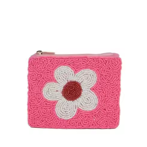 New Style Handmade Embroidery Seed Beads Coin Pouch <b>Square</b> Shape Customized for Wedding Gift Valentine's Day-MD HANDICRAFTS - Product Image 1