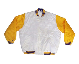 Blouson universitaire en satin à marque personnalisée Bomber de baseball OEM Vêtements d'extérieur à la mode unisexe pour l'automne hiver avec écusson brodé - Product Image 5