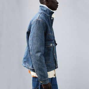 Vestes en jean pour hommes de dernière conception à vendre/Vestes en jean pour hommes de couleur unique disponibles à un prix raisonnable - Product Image 3