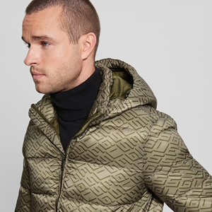 Manteau d'hiver en laine élégant pour hommes, veste longue bouffante style High Street avec capuche personnalisée, grande taille, mince et à la mode - Product Image 6