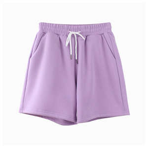 Pantalones cortos de chándal para mujer, novedad de verano con estampado de logotipo personalizado al por mayor, color sólido, informales, con cordón, ropa de calle, pantalones cortos para mujer - Product Image 2