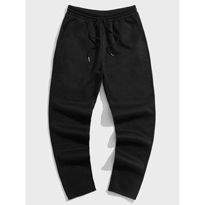 <b>Men's</b> Sweatpants New Arrival Comfortable Thick Cotton Fleece Drawstrings Breathable Black Sweatpants <b>For</b> <b>Men</b> - Product Image 5