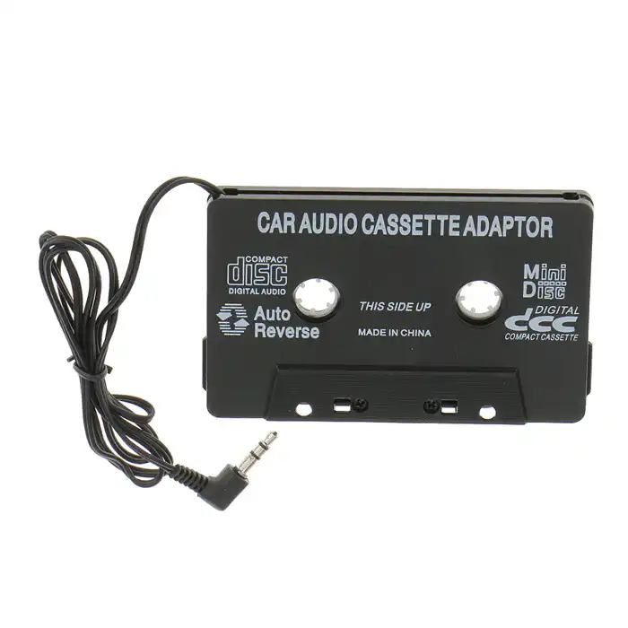 Audio Cassette To Aux Adapter, Car Cassette Tape Adapter 3.5mm Headphone  Jack Wide Support For MP3 