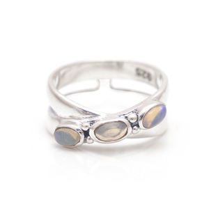 Anillo de Plata de Ley 925 con piedras preciosas para Aniversario de compromiso de boda o regalo de fiesta - Product Image 2