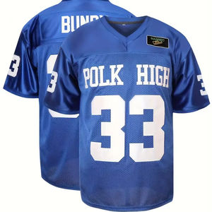 Camiseta de fútbol americano de ajuste holgado OEM para equipos sublimación impresa y tela transpirable - Product Image 1