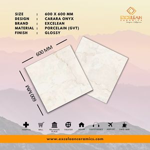 Oferta de Navidad Mármol marrón beige 60x60cm Azulejos Porcelana pulida Carreaux De Sol Vitrificado 24x24cm Azulejos de pared Foshan - Product Image 2