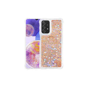 Étui de protection en silicone liquide électroplaqué doré de la série Premium XS pour Samsung Galaxy A23 MRSA Milce Series - Product Image 1