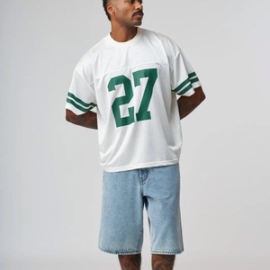 Venta al por mayor de deportes, fabricante profesional de entrenamiento de malla personalizado, camisetas de fútbol verde Lacrosse para hombres, camisetas para hombres - Product Image 3