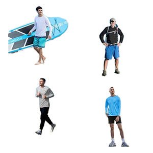 Chemise de sport surdimensionnée pour hommes coton coupe décontractée Style ample à manches courtes entraînement athlétique Fitness entraînement musculation t-shirt - Product Image 2