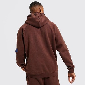 Stylish Unisex Street Two Piece Set Custom Puff Printed Oversized Cotton Fleece Solid Streetwear Hoodie <b>Pants</b> Casual Tracksuit - Product Image 4