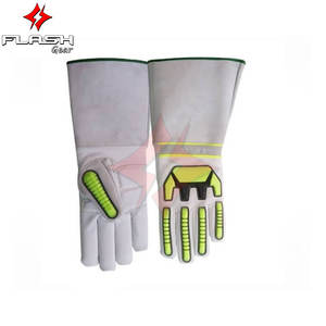Gants de sécurité pour mécaniciens en cuir léger haute performance, sangle unique, conception de préhension flexible, options personnalisables, confortables - Product Image 4