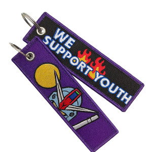 Souvenir Périphériques Marchandise Pas Cher Personnalisé Broderie Tag Anime Brodé Porte-clés - Product Image 4