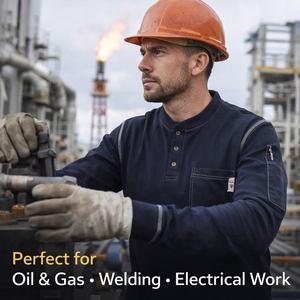 Ropa de Trabajo de Seguridad Ignífuga de Punto FR, Camisa Ignífuga de Algodón Personalizada, Ropa Protectora Resistente a las Llamas FRC, Nivel de Protección D - Product Image 6