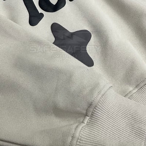 Custom Solid Color Puff Printing Winter Sweatshirts Low Price Hoodies Made Pakistan Plain Dyed Polyester/Cotton High Quality - Product Image 3