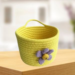 Vente directe au prix d'usine Panier de rangement de marque personnalisée en coton gris écologique de haute qualité Article populaire - Product Image 5