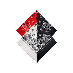 カラーブロックPaisley Bandana <span class=keywords><strong>22x22</strong></span>インチポリエステルカスタマイズ可能な女性用プリントヘッドスカーフ - Product Image 5