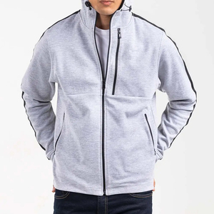 2024 entrenamiento personalizado Jogging cómodo cremallera sudaderas con capucha de alta calidad 100% algodón pulóver logotipo personalizado francés Terry sudaderas con capucha en blanco - Product Image 6