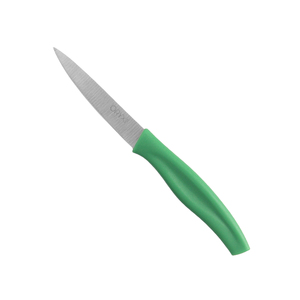 Coltello da cucina Nuuk, lama in acciaio inossidabile, 9 cm, verde (1 unità) - Product Image 1