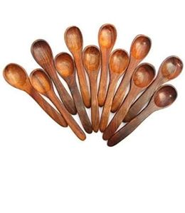 Eco Safe Handmade Wood <b>Spoon</b> Set with Customized Logo for Party Home & Hotel Kitchens-Classic Design <b>Gold</b> Plated - Product Image 5