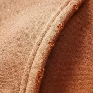 Sweat à capuche unisexe oversize en molleton délavé, brodé avec logo personnalisé, de haute qualité, épais, vierge, pour homme, marque privée - Product Image 5