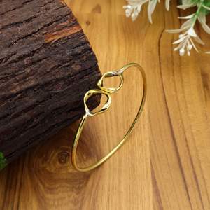 กำไลข้อมืออินฟินิตี้กำไลข้อมือคู่รักสุดประณีตกำไลข้อมือ925สเตอริงเงินและทองเรียงซ้อนของขวัญเครื่องประดับมินิมอล - Product Image 2