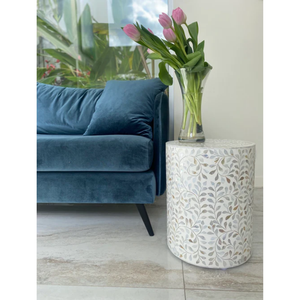 Mesa de centro moderna de nácar con almacenamiento, diseño de extremo pequeño para muebles para el hogar - Product Image 4