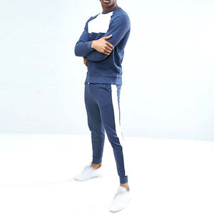 Conjunto Deportivo de Invierno para Hombre, de Alta Calidad, con Logotipo Personalizado, para Entrenamiento, Gimnasio, Correr, con Cremallera Completa, Ropa Deportiva Transpirable, Estampada, 100% Algodón - Product Image 5