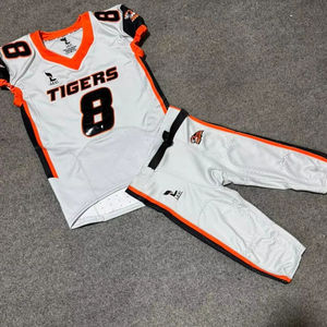 Vente en gros de maillots de football américain de haute qualité, uniformes à manches courtes, ensembles de football universitaire, service OEM élégant et confortable - Product Image 5