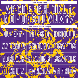 Uniforme de Fútbol Personalizado en Morado, Dorado y Blanco, Sublimado, para Adultos, para Todas las Temporadas, Corte Automatizado, Camiseta de Fútbol - Product Image 4