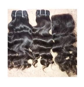 Venta directa de fábrica de alta calidad Color Natural Virgen Temple Hair Bundle Body Wave Extensión de cabello humano Peluca cruda Exportada India - Product Image 1