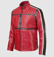 Blouson d'hiver pour homme en cuir de vache véritable, imperméable et coupe-vent, modèle 2026, en toile softshell, col montant, motif dessin animé, style motard