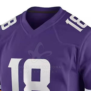 Maillot de football américain sur mesure pour homme, robuste, respirant, manches courtes, 100% polyester, kits toutes saisons, Pakistan - Product Image 4