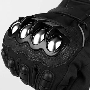 Guantes de Motocicleta de Otoño Impermeables con Logotipo Personalizado de Alta Calidad, de Cuero Transpirable, con Protección para los Nudillos, Térmicos y Cálidos para Motociclistas - Product Image 3